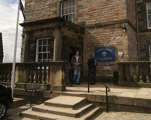 Entrance to the Royal Scots Dragoon Guards military museum