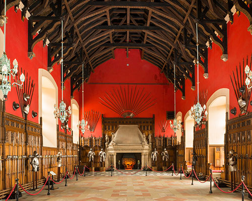 Interior of the Great Hall as restorted in the 1880s