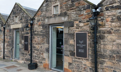 Exterior view of the Redcoat Café