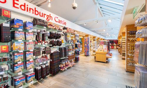 Interior of the Portcullis shop